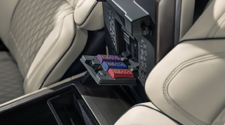 Digital Scent cartridges are shown in the diffuser located in the center arm rest. | Covert Lincoln Austin in Austin TX